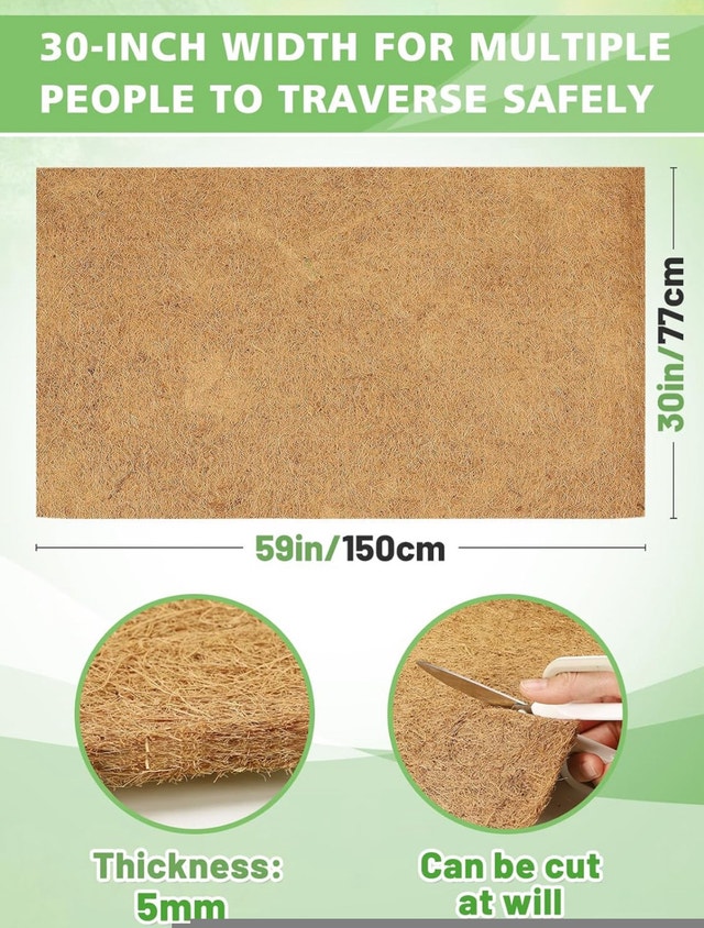Coir Rug Door Mat 30x59 inch Coconut Fibre - New - photo 3