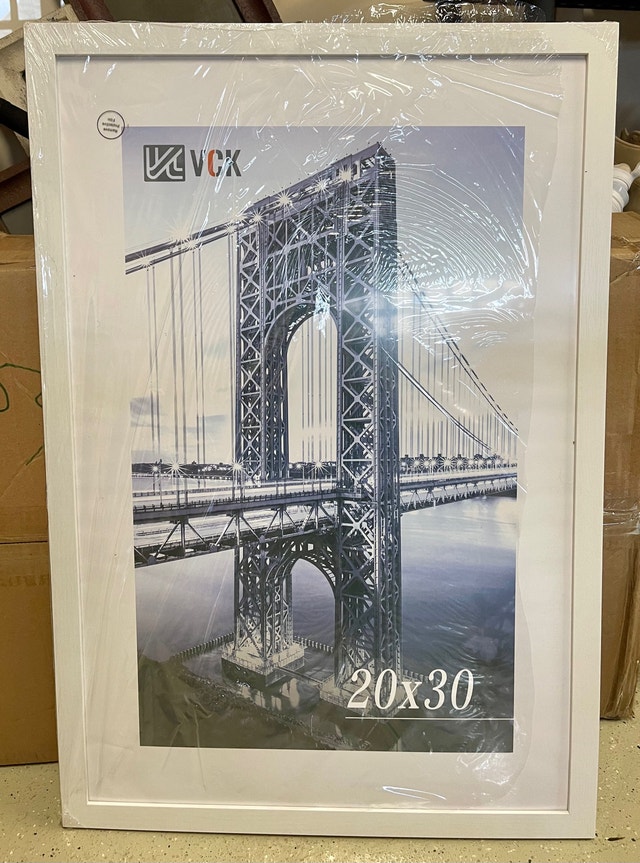 VCK Poster Frames 20"x30" White - 3 Pack Solid Wood