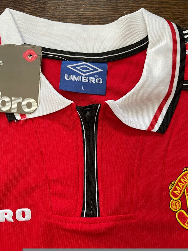 Manchester United Retro Beckham 1998/00 Soccer Jersey - photo 5
