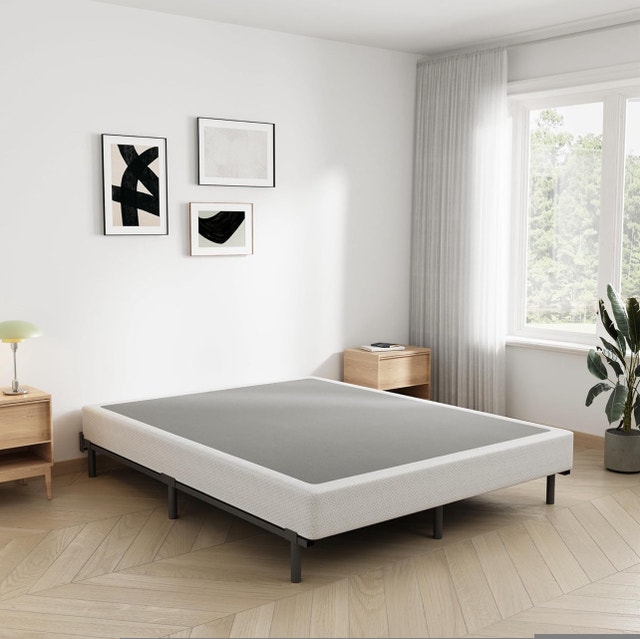 Queen Size Box Spring with Cover Heavy Duty Metal - photo 4