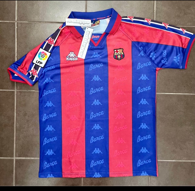 Barcelona Ronaldo Retro Soccer Home Jersey