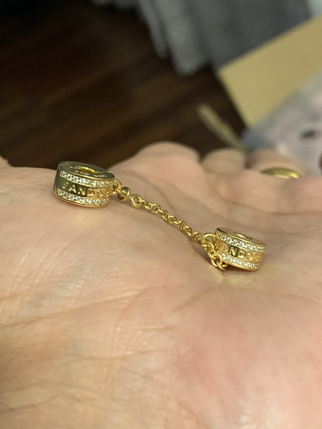 PAN Rose Gold Plated Safety Chain for Snake Chain Bracelet