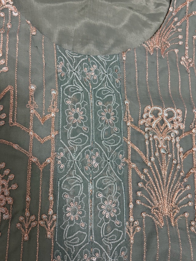 Embroidered Chiffon Suit 3 Piece New Pakistani - photo 5