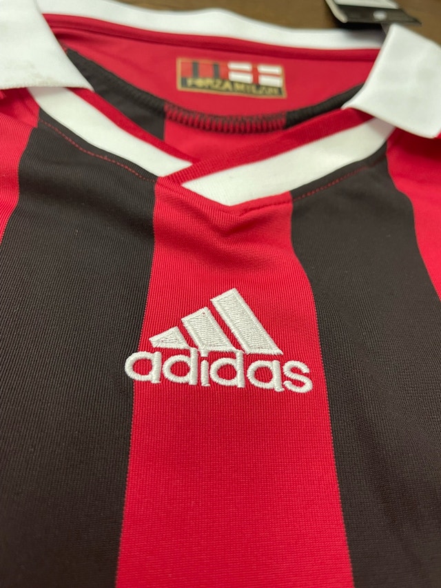 AC Milan 2009-10 Retro David Beckham Soccer Jersey - Long Sleeve - photo 3