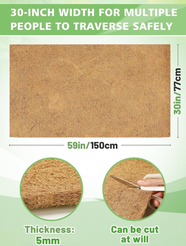 Door Mat Natural Coir Rug 30x59 inch - photo 2
