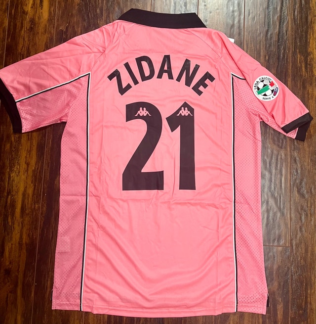 Juventus Retro Zidane 1997/98 Soccer away Jersey