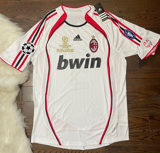 AC Milan 2007 Retro KAKA Soccer Jersey - Champions League Fin