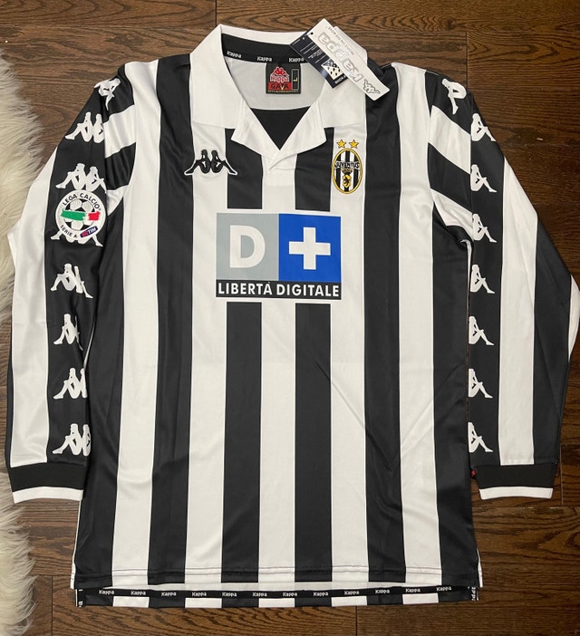 Juventus Retro Zidane 99/00 Soccer Home Jersey - Long Sleeves