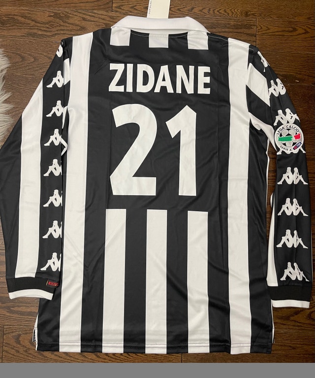 Juventus Retro Zidane 99/00 Soccer Home Jersey - Long Sleeves - photo 2