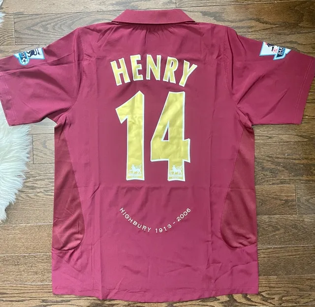 Arsenal Henry #14 Retro Soccer Home Jersey 2005/06 - photo 2