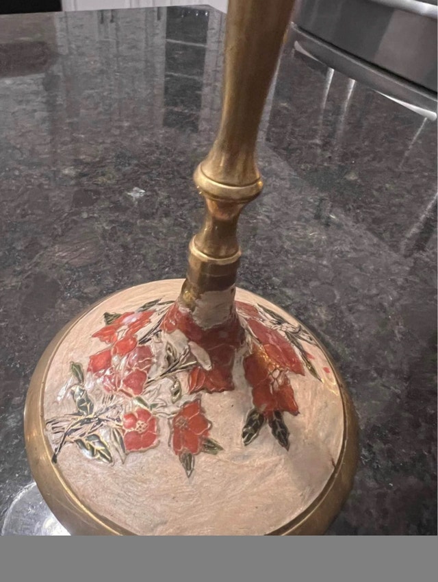 Brass Candle Holders and Vase - Made in India - photo 3