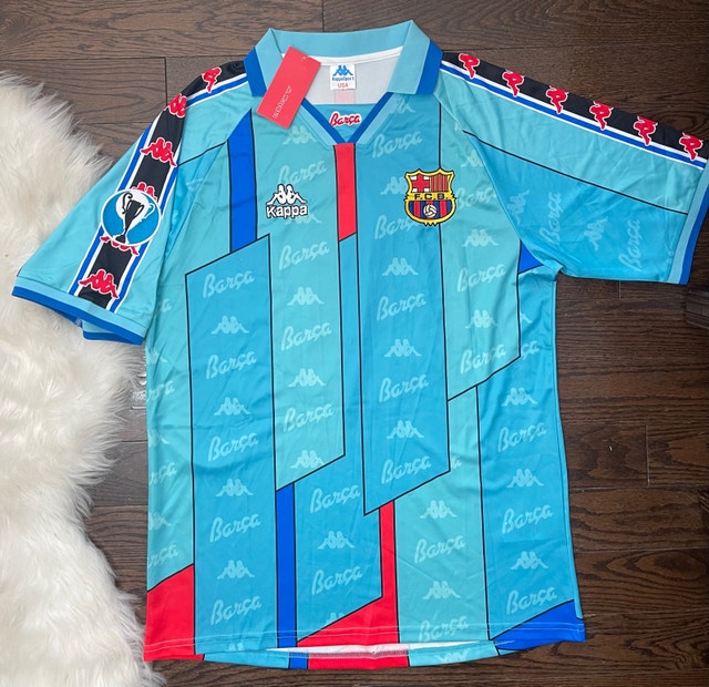 Barcelona Retro Ronaldo 1996-97 Soccer Away Jersey