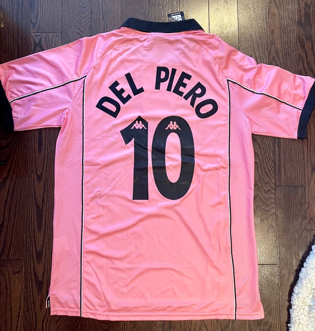 Juventus Del Piero Retro 1997/98 Soccer Away Jersey - photo 2