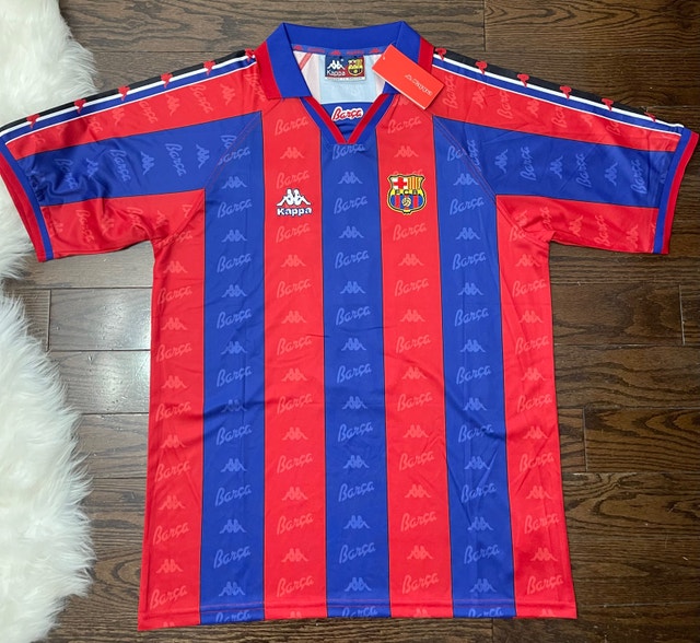 Kappa Barcelona 96-97 Ronaldo Retro Soccer Jersey