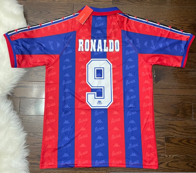 Kappa Barcelona 96-97 Ronaldo Retro Soccer Jersey - photo 2