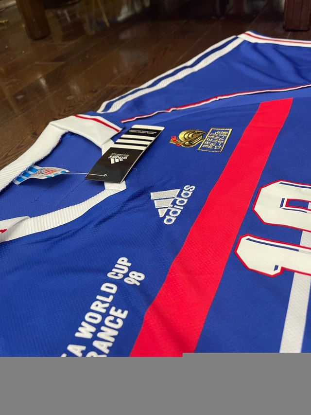 France Zidane 98 World Cup Retro Soccer Jersey - photo 4