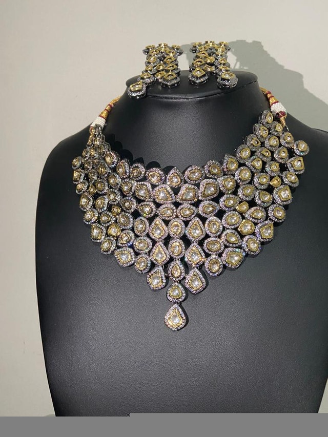 Indian Kundan & Semi-Precious Stone Set - photo 2
