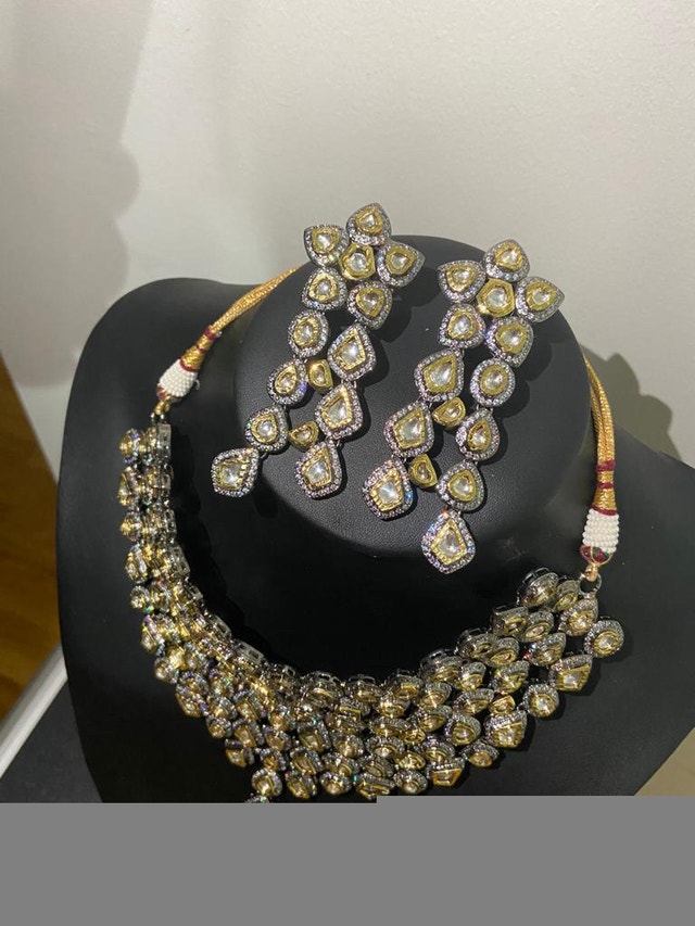 Indian Kundan & Semi-Precious Stone Set - photo 5