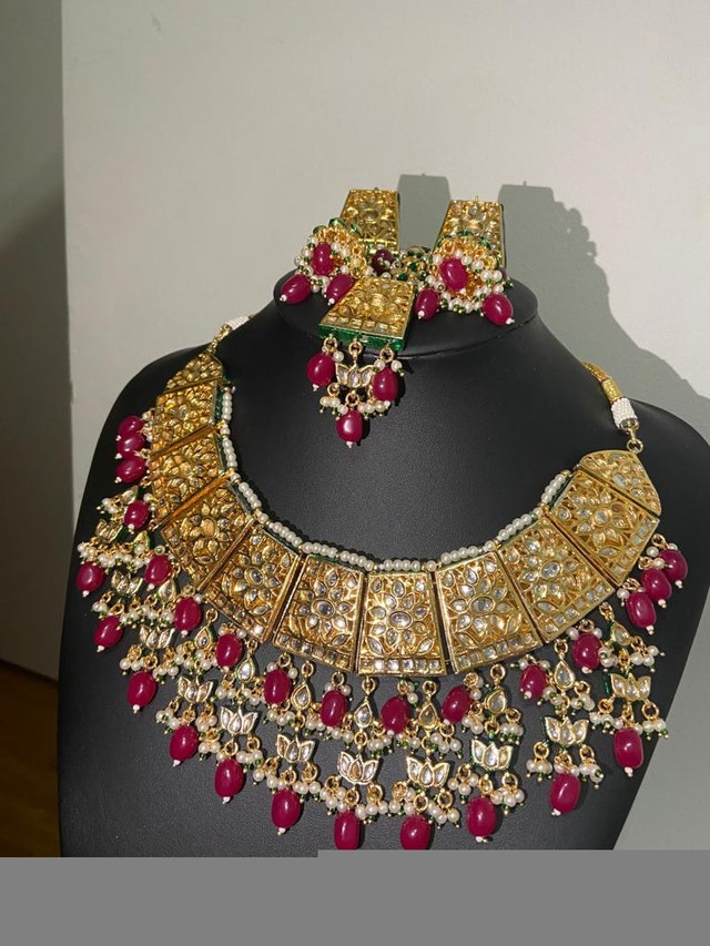 Bridal Kundan Indian Jewellery Set - High Quality - photo 2
