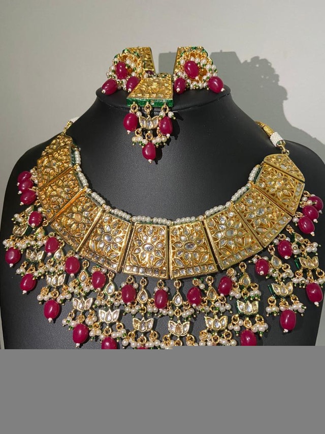 Bridal Kundan Indian Jewellery Set - High Quality - photo 3