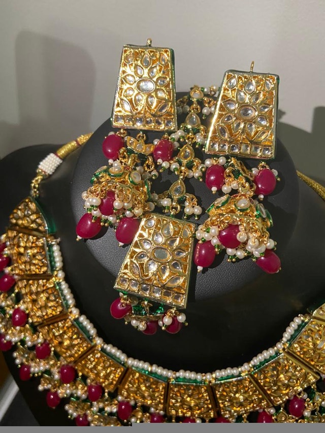 Bridal Kundan Indian Jewellery Set - High Quality - photo 5