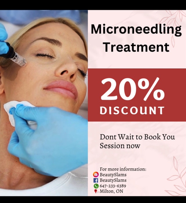Microneedling treatment for women