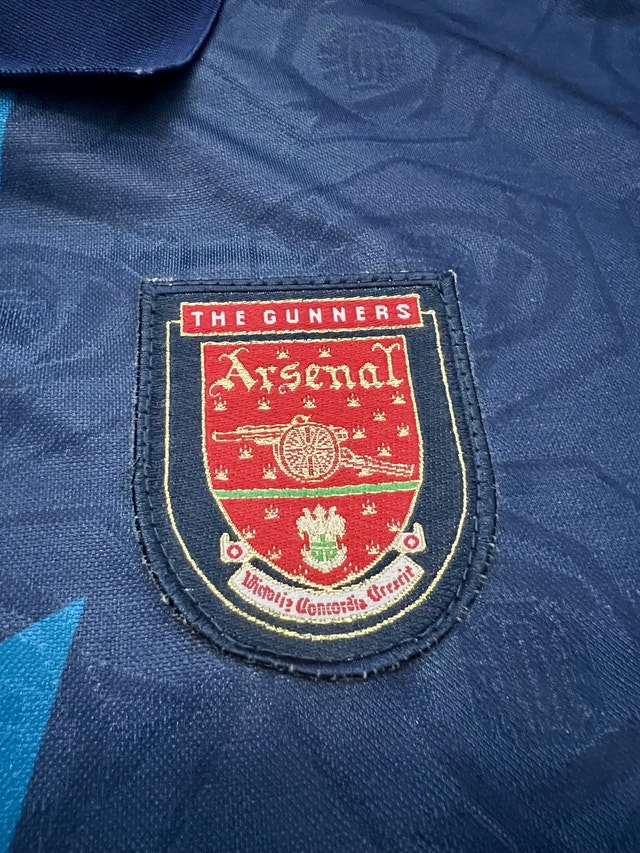 Arsenal Retro 1995 Bergkamp Soccer Away Jersey - photo 5