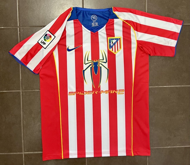 Atletico Madrid 2004/05 Retro Soccer Home Jersey