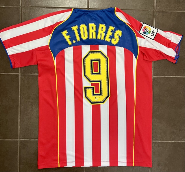 Atletico Madrid 2004/05 Retro Soccer Home Jersey - photo 2