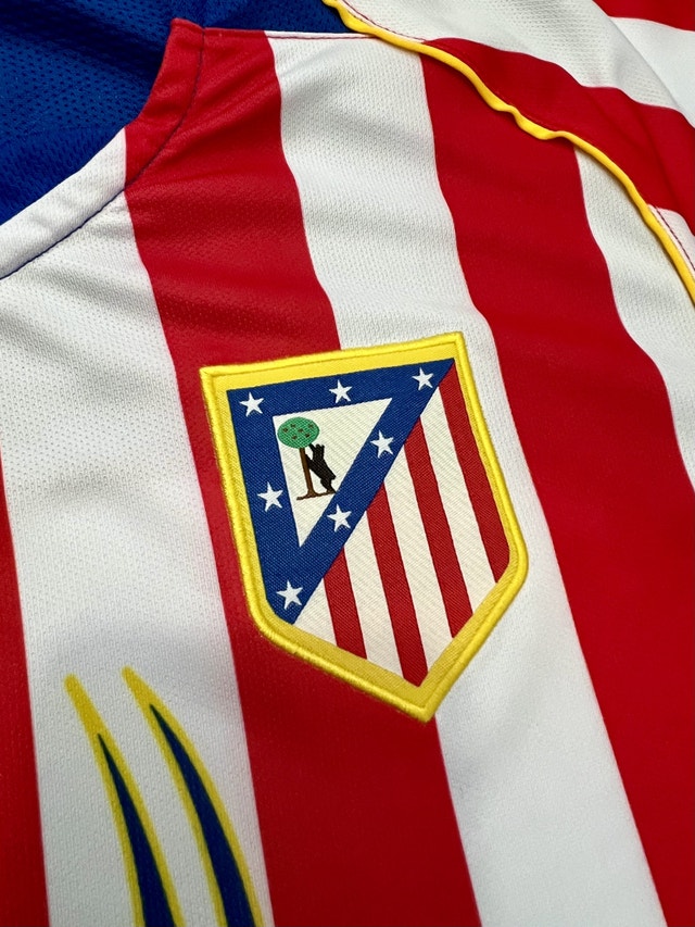 Atletico Madrid 2004/05 Retro Soccer Home Jersey - photo 4