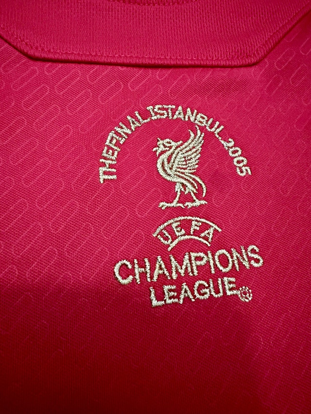 Liverpool Retro 2005 Gerrard Soccer Home Jersey - photo 4