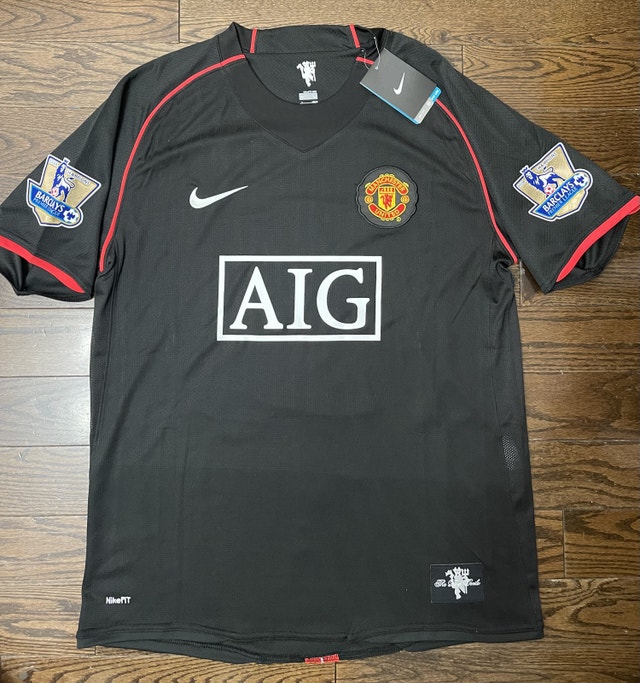 Manchester United Ronaldo Retro 2007/08 Soccer away Jersey