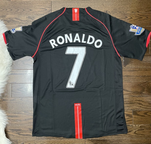Manchester United Ronaldo Retro 2007/08 Soccer away Jersey - photo 2