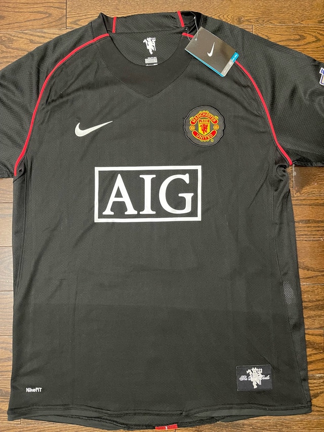 Manchester United Ronaldo Retro 2007/08 Soccer away Jersey - photo 4