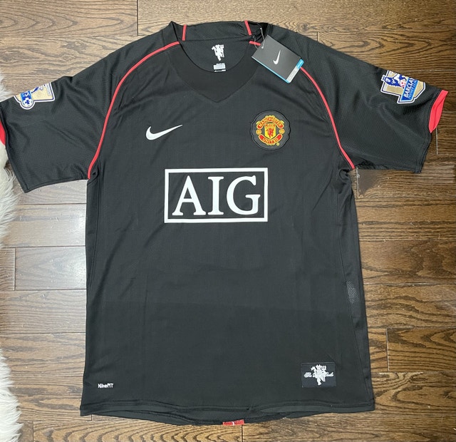 Manchester United Ronaldo Retro 2007/08 Soccer away Jersey - photo 5