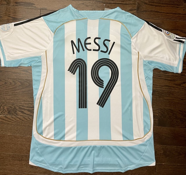 Argentina Messi 2006 Retro Soccer World Cup Jersey - photo 2