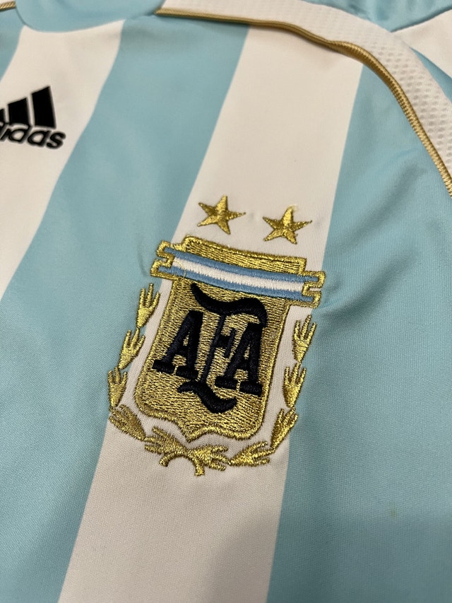 Argentina Messi 2006 Retro Soccer World Cup Jersey - photo 3
