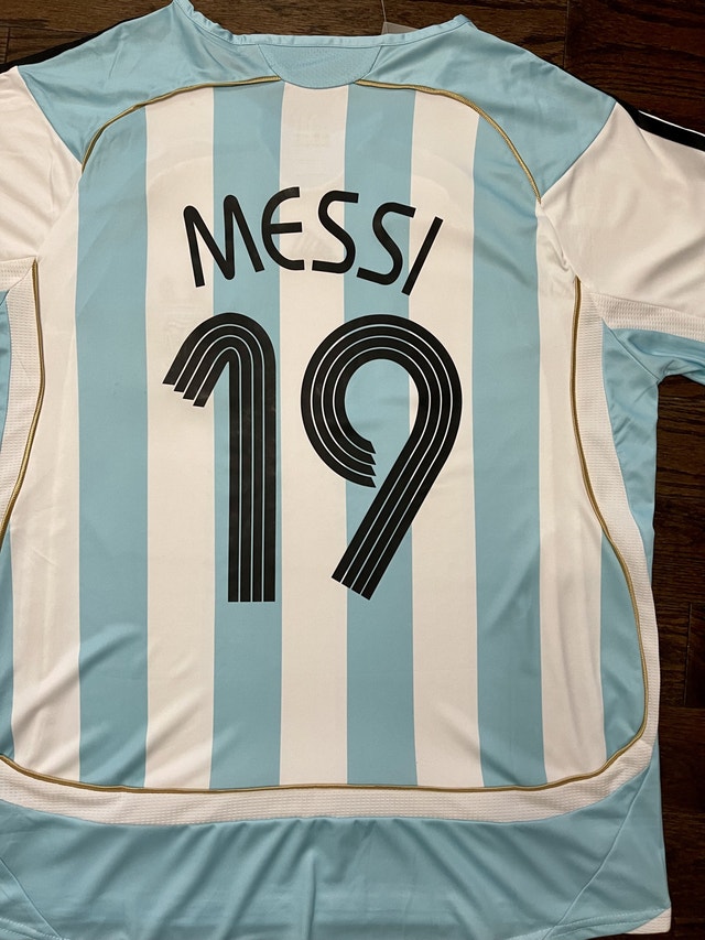 Argentina Messi 2006 Retro Soccer World Cup Jersey - photo 5