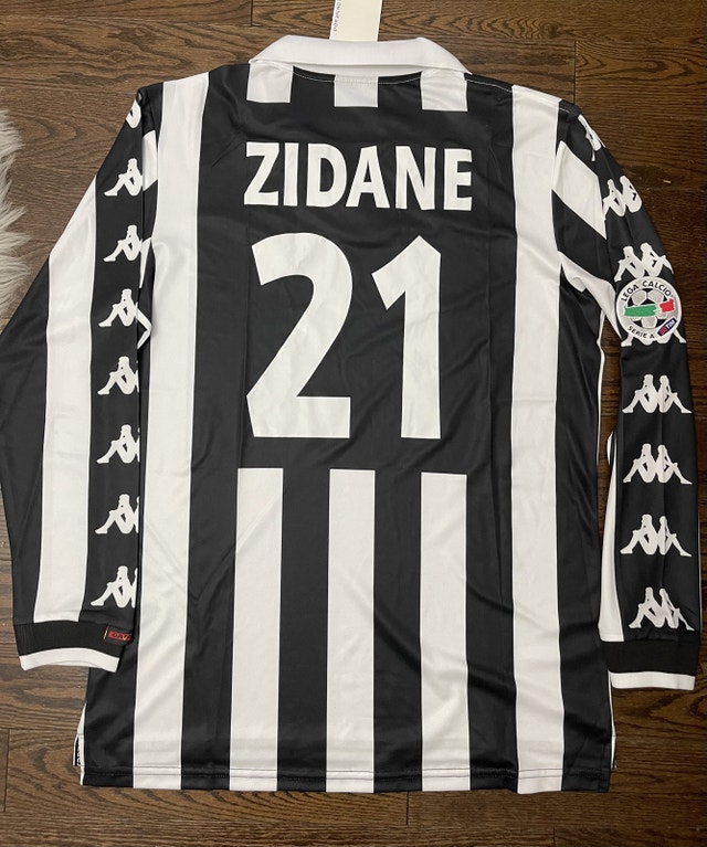 Juventus Retro Zidane 99/00 Soccer Home Jersey - Long Sleeves - photo 2