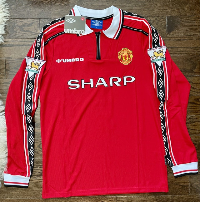 Manchester United Beckham Retro 1998/00 Soccer Jersey