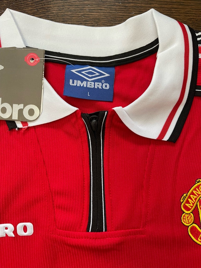 Manchester United Beckham Retro 1998/00 Soccer Jersey - photo 3