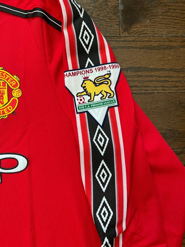 Manchester United Beckham Retro 1998/00 Soccer Jersey - photo 5
