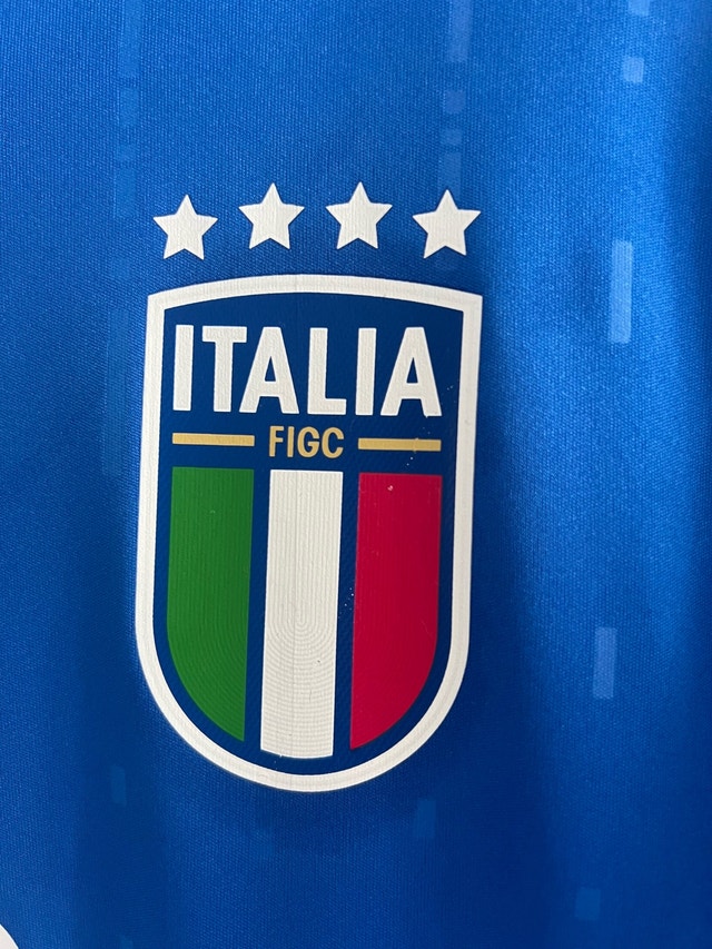 Italy Chiesa Euro Cup Soccer Home Jersey - photo 4