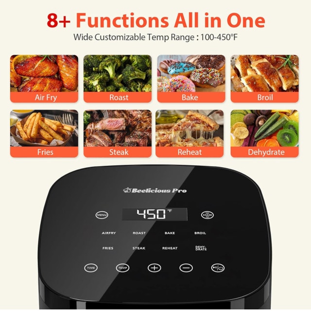 Air Fryer 8-in-1 Digital Glass Display Compact 4Qt - Brand New - photo 3