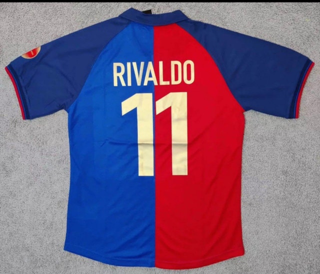 Barcelona 1999/00 Retro Rivaldo Soccer Jersey - photo 2