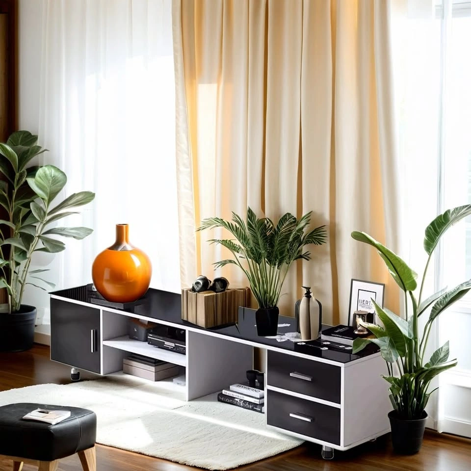 TV Stand - Wood & Glass - Modern Design - photo 2