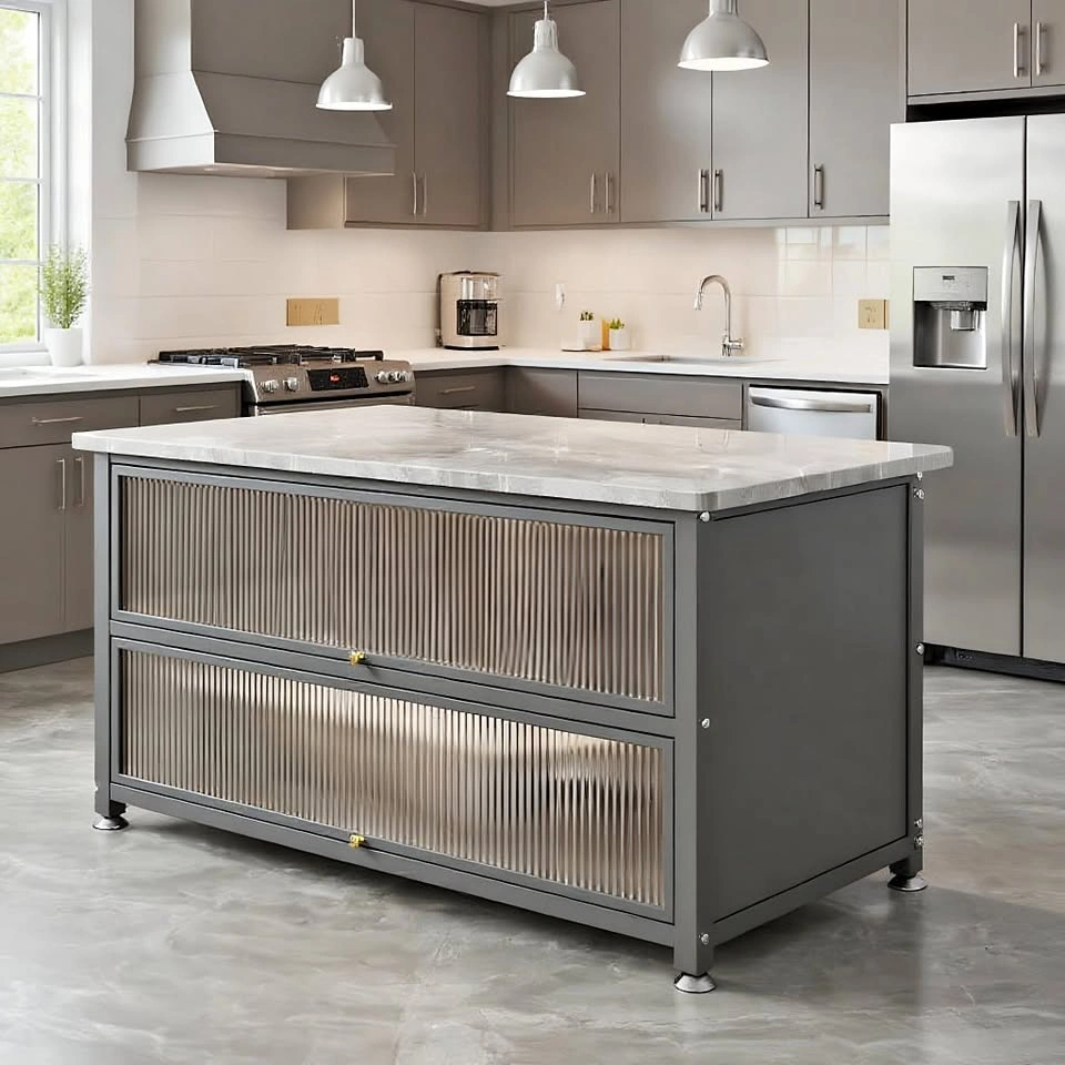 Stylish Sintered Stone Kitchen Storage Rack