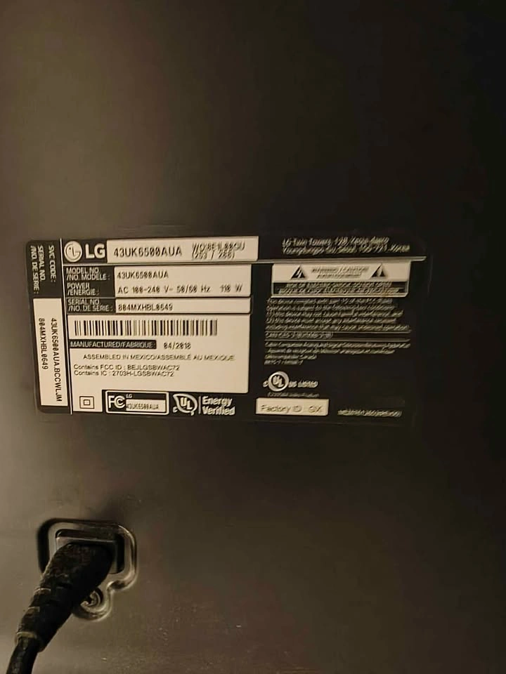 LG 43 inch 4K Smart TV 43UK6500AUA with Stand - photo 3