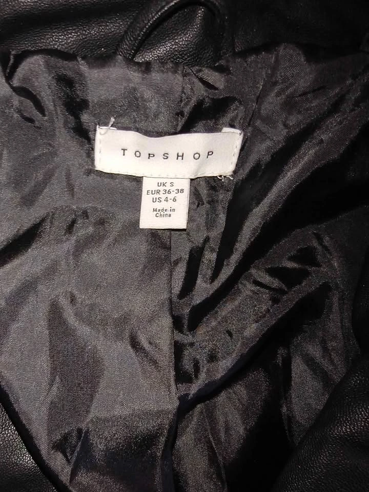 Topshop Black Faux Leather Moto Jacket - photo 3