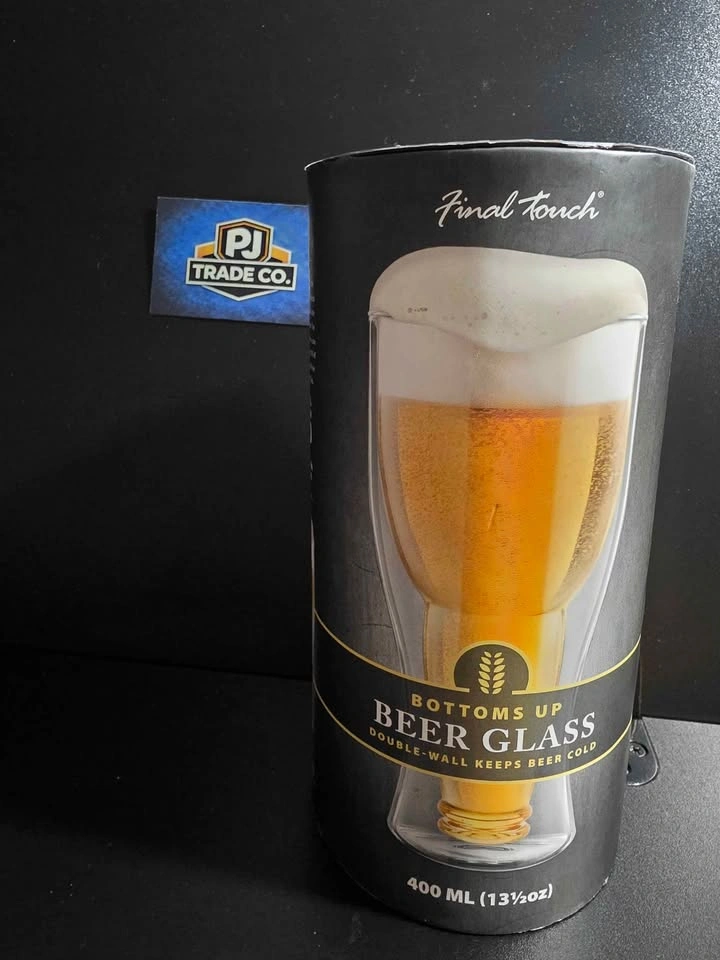 Bottoms Up Beer Glass - Double Wall Novelty Glass (400ml) - photo 2